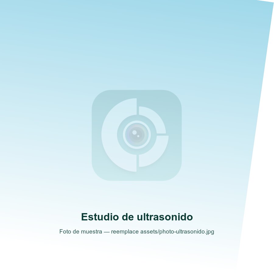 Estudio de ultrasonido en el consultorio